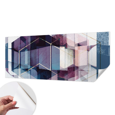 Mural de pared con estampado hermoso cubos geométricos