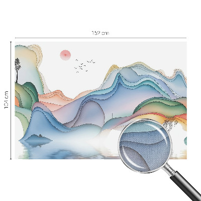Papel mural con patrón decorativo Paisaje de ensueño