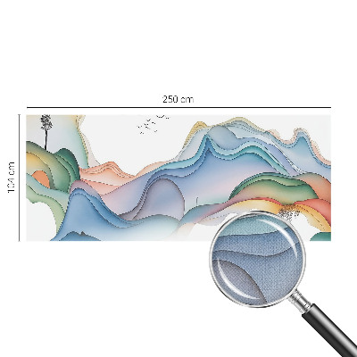 Papel mural con patrón decorativo Paisaje de ensueño