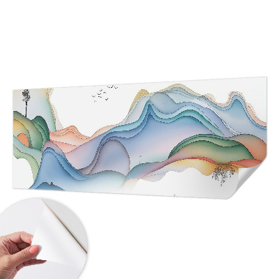 Papel mural con patrón decorativo Paisaje de ensueño