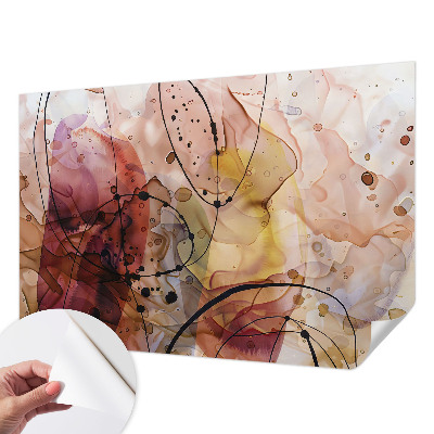 Papel mural con patrón decorativo Armonía abstracta