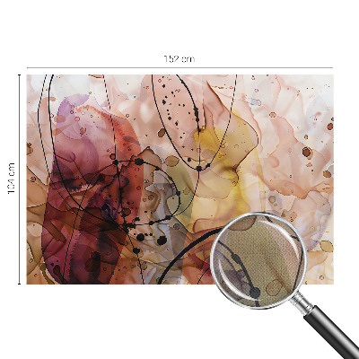 Papel mural con patrón decorativo Armonía abstracta