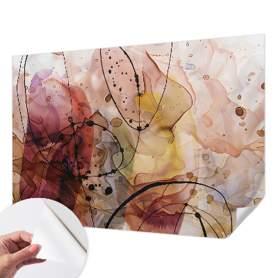Papel mural con patrón decorativo Armonía abstracta