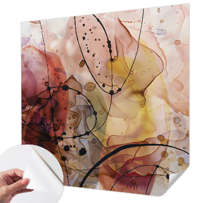 Papel mural con patrón decorativo Armonía abstracta