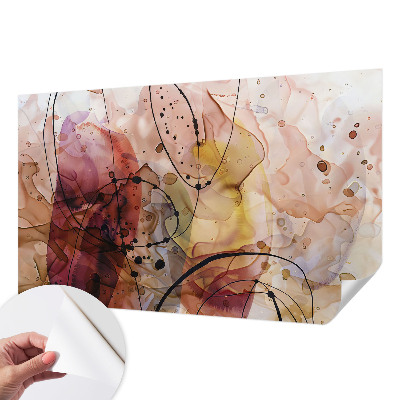 Papel mural con patrón decorativo Armonía abstracta