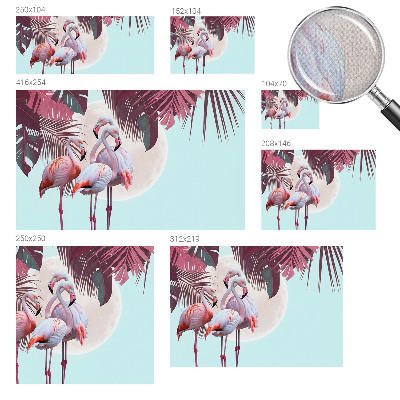 Fotomural decorativo para cabecero de cama con diseño de aves exóticas