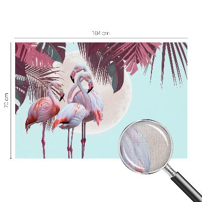Fotomural decorativo para cabecero de cama con diseño de aves exóticas