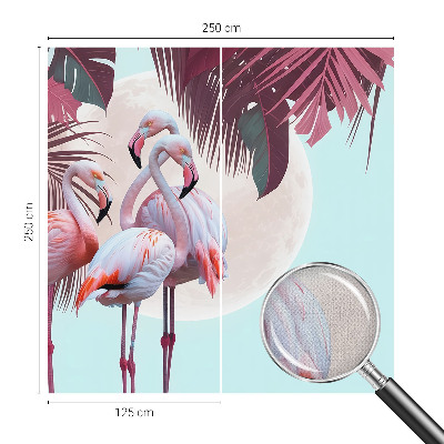 Fotomural decorativo para cabecero de cama con diseño de aves exóticas