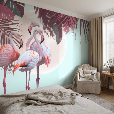 Fotomural decorativo para cabecero de cama Aves exóticas