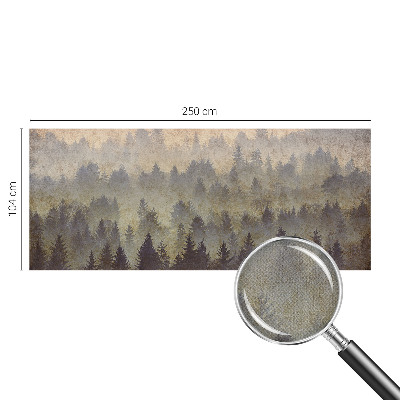 Papel mural texturado decorativo con diseño Niebla forestal
