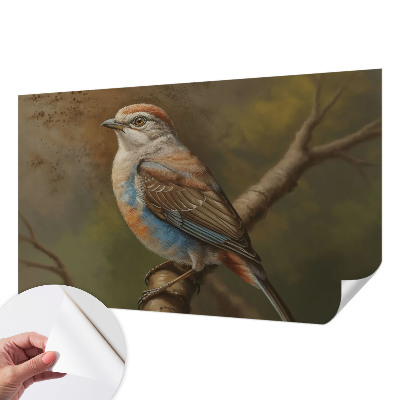 Mural de pared con estampado hermoso Retrato de pájaro