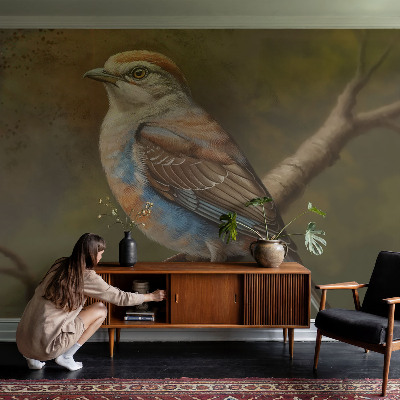 Mural de pared con estampado hermoso Retrato de pájaro