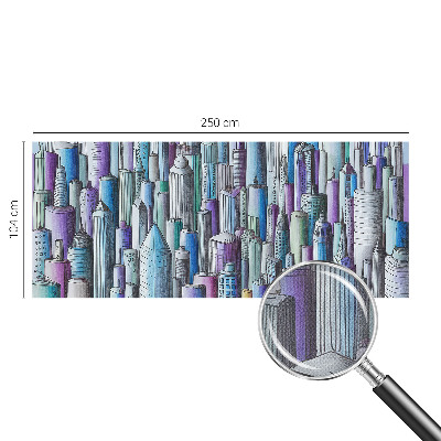 Fotomural decorativo para cabecero de cama rascacielos de la ciudad