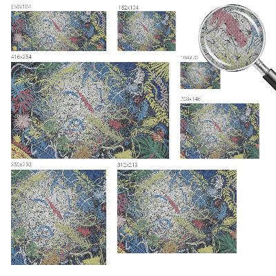 Papel mural texturado decorativo Remolinos de plantas