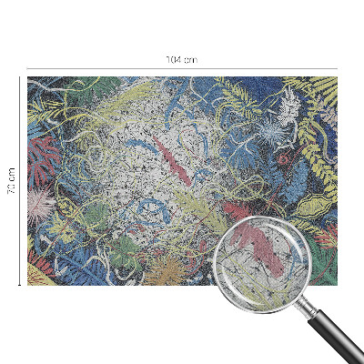 Papel mural texturado decorativo Remolinos de plantas