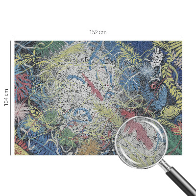 Papel mural texturado decorativo Remolinos de plantas