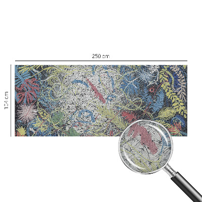 Papel mural texturado decorativo Remolinos de plantas