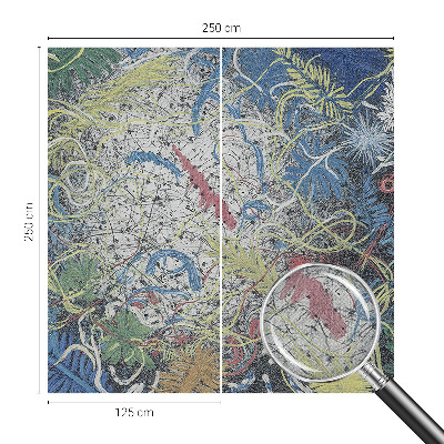 Papel mural texturado decorativo Remolinos de plantas