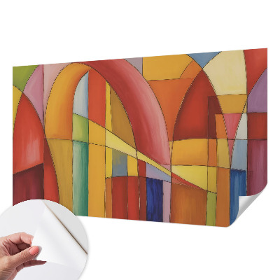 Papel mural con patrón decorativo con diseño de formas de energía