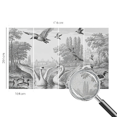 Mural de pared con estampado hermoso Paisaje clásico
