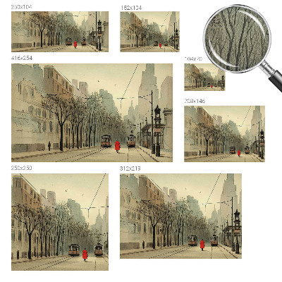 Papel mural texturado decorativo Simetría urbana