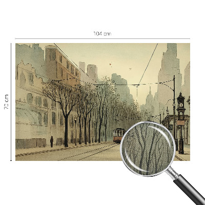 Papel mural texturado decorativo Simetría urbana