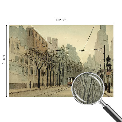 Papel mural texturado decorativo Simetría urbana