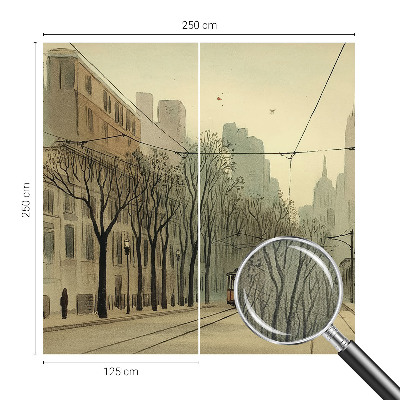 Papel mural texturado decorativo Simetría urbana