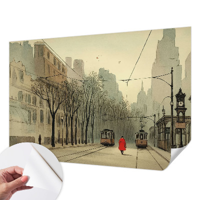 Papel mural texturado decorativo Simetría urbana