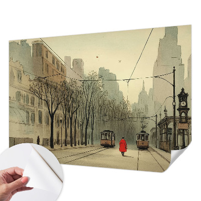 Papel mural texturado decorativo Simetría urbana