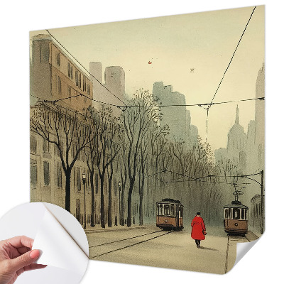 Papel mural texturado decorativo Simetría urbana