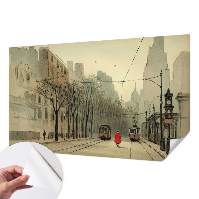 Papel mural texturado decorativo Simetría urbana