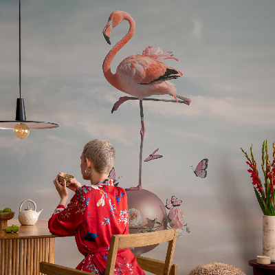 Mural de pared con estampado hermoso Elegante flamenco