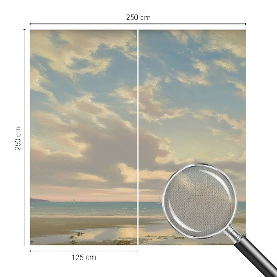 Papel mural con patrón decorativo Una orilla tranquila