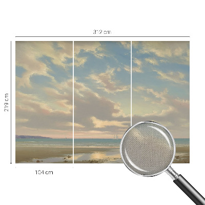 Papel mural con patrón decorativo Una orilla tranquila