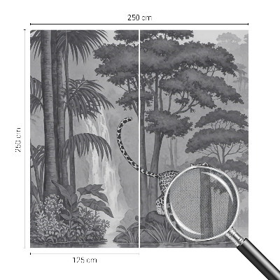 Fotomural decorativo para cabecero de cama Selva tropical