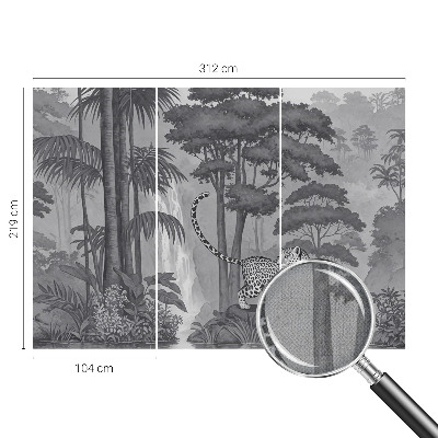 Fotomural decorativo para cabecero de cama Selva tropical