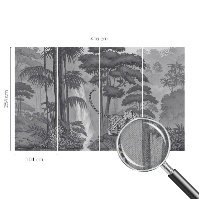 Fotomural decorativo para cabecero de cama Selva tropical