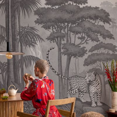 Fotomural decorativo para cabecero de cama Selva tropical