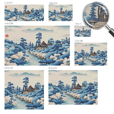 Mural de pared con estampado hermoso Naturaleza pacífica