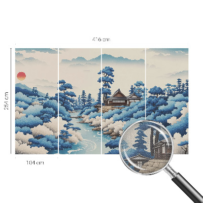 Mural de pared con estampado hermoso Naturaleza pacífica