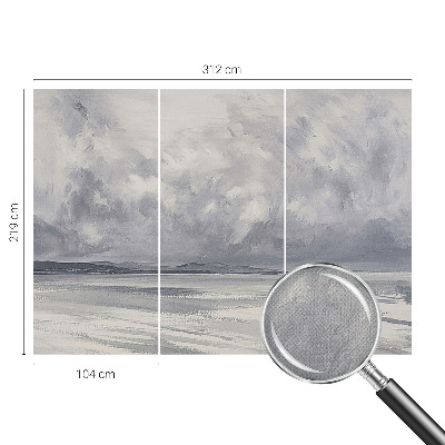 Papel mural con patrón decorativo Se avecina una tormenta