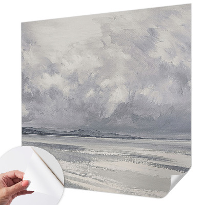 Papel mural con patrón decorativo Se avecina una tormenta