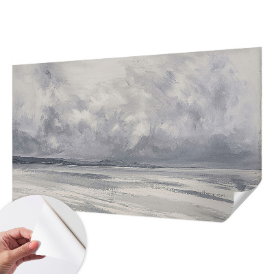 Papel mural con patrón decorativo Se avecina una tormenta