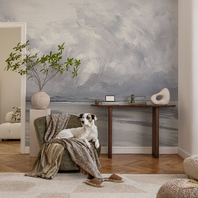 Papel mural con patrón decorativo Se avecina una tormenta