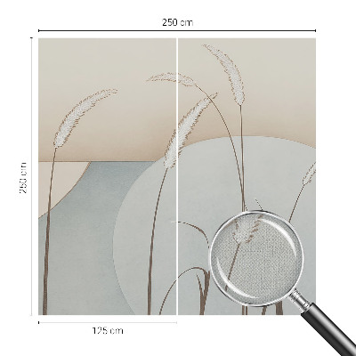 Fotomural decorativo para cabecero de cama Hierbas suaves