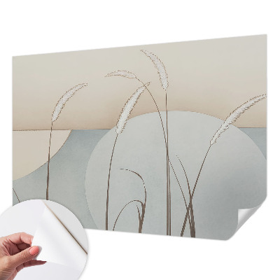 Fotomural decorativo para cabecero de cama Hierbas suaves