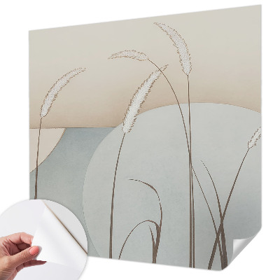 Fotomural decorativo para cabecero de cama Hierbas suaves