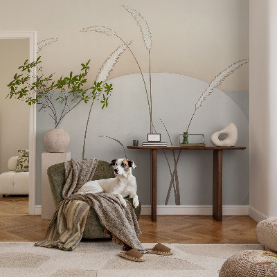 Fotomural decorativo para cabecero de cama Hierbas suaves