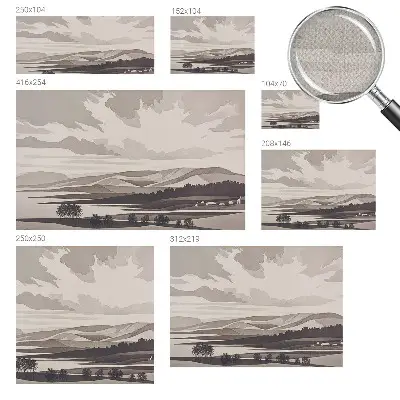 Fotomural decorativo para cabecero de cama con un paisaje tranquilo